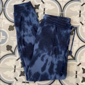 Tie dye waffle top & sweatpants (set)